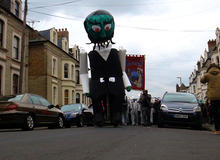 Hundreds paraded through Surbiton on Sunday 