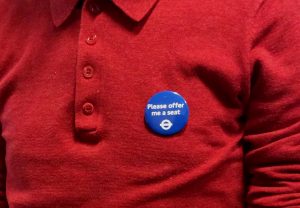 TfL hope the new badge will be as effective as their 'baby on board' badges. Credit: Transport for London
