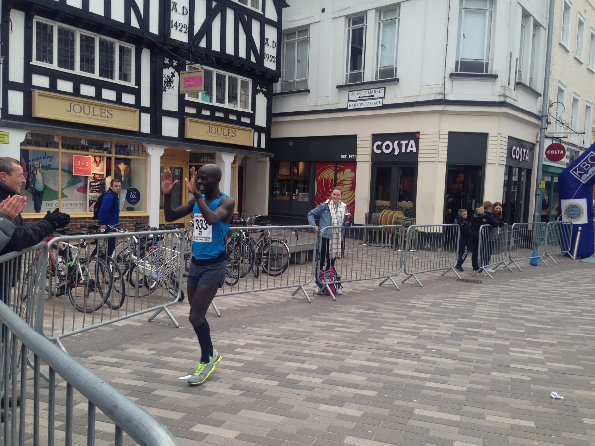Kojo Kyerme was the first to cross the finish line