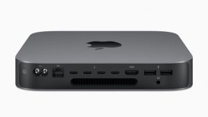 Mac Mini rear view showing ports 