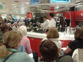 Raymond Blanc entertains the crowd at Bentall Centre