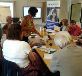 A SurreySave outreach meeting at Norbiton