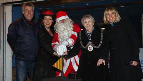 The countdown to Christmas kicked off in Kingston with a visit from Santa