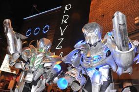 Robots at grand opening for Pryzm nightclub