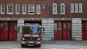 Firefighters took part in a strike against pension changes