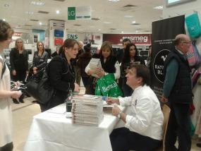 Raymond Blanc signs books and meets fans at Bentall Centre.