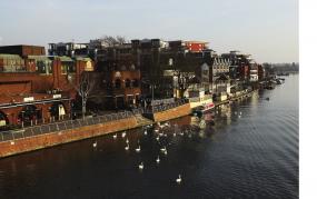 Kingston Police rescued a man from the Thames