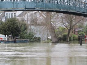 The Island in Thames Ditton has experienced the worst flooding in years 