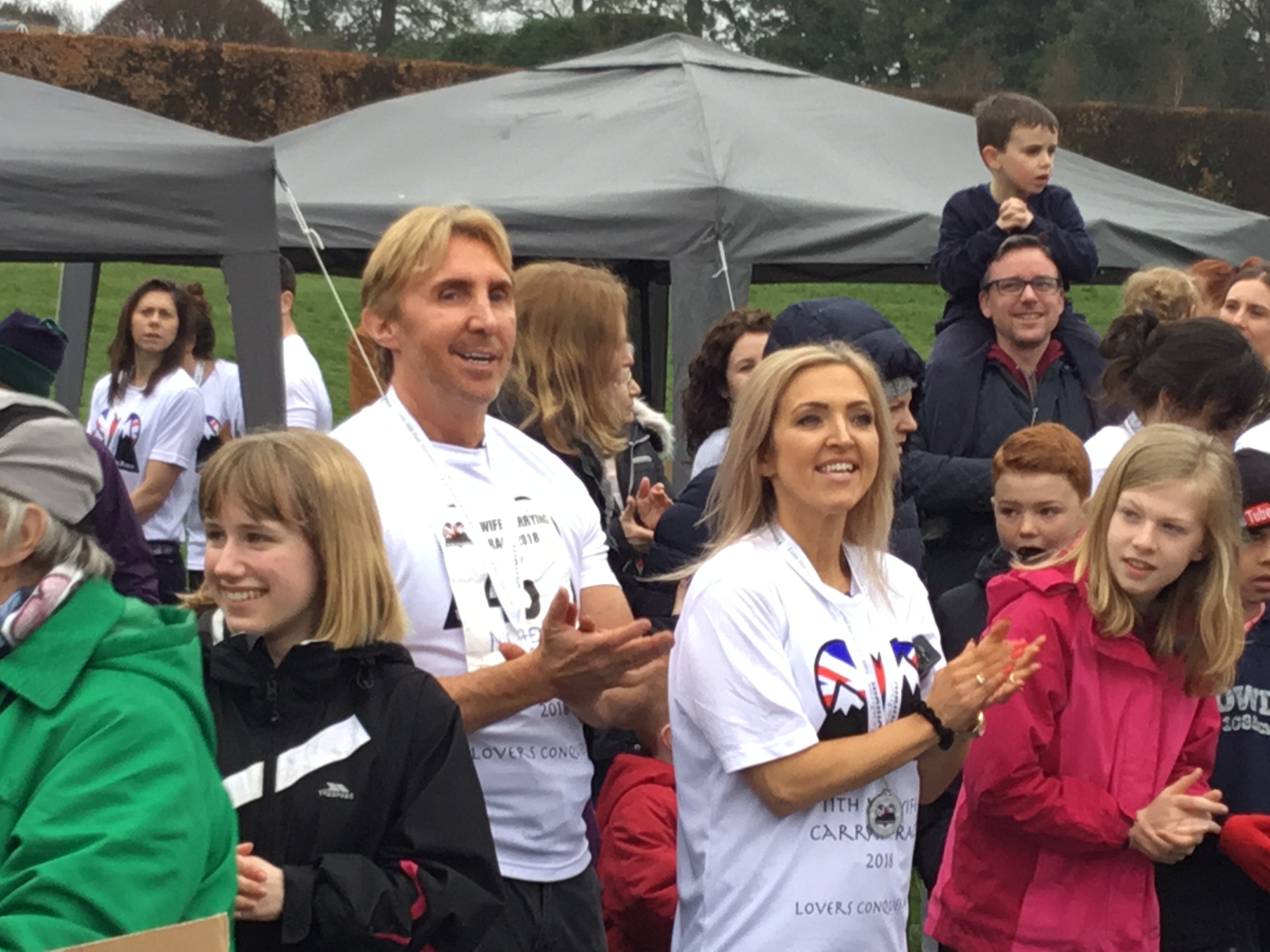 The Speakmans from ITV's 'This Morning' following the race