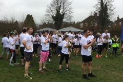 Finishers encouraged their fellow runners