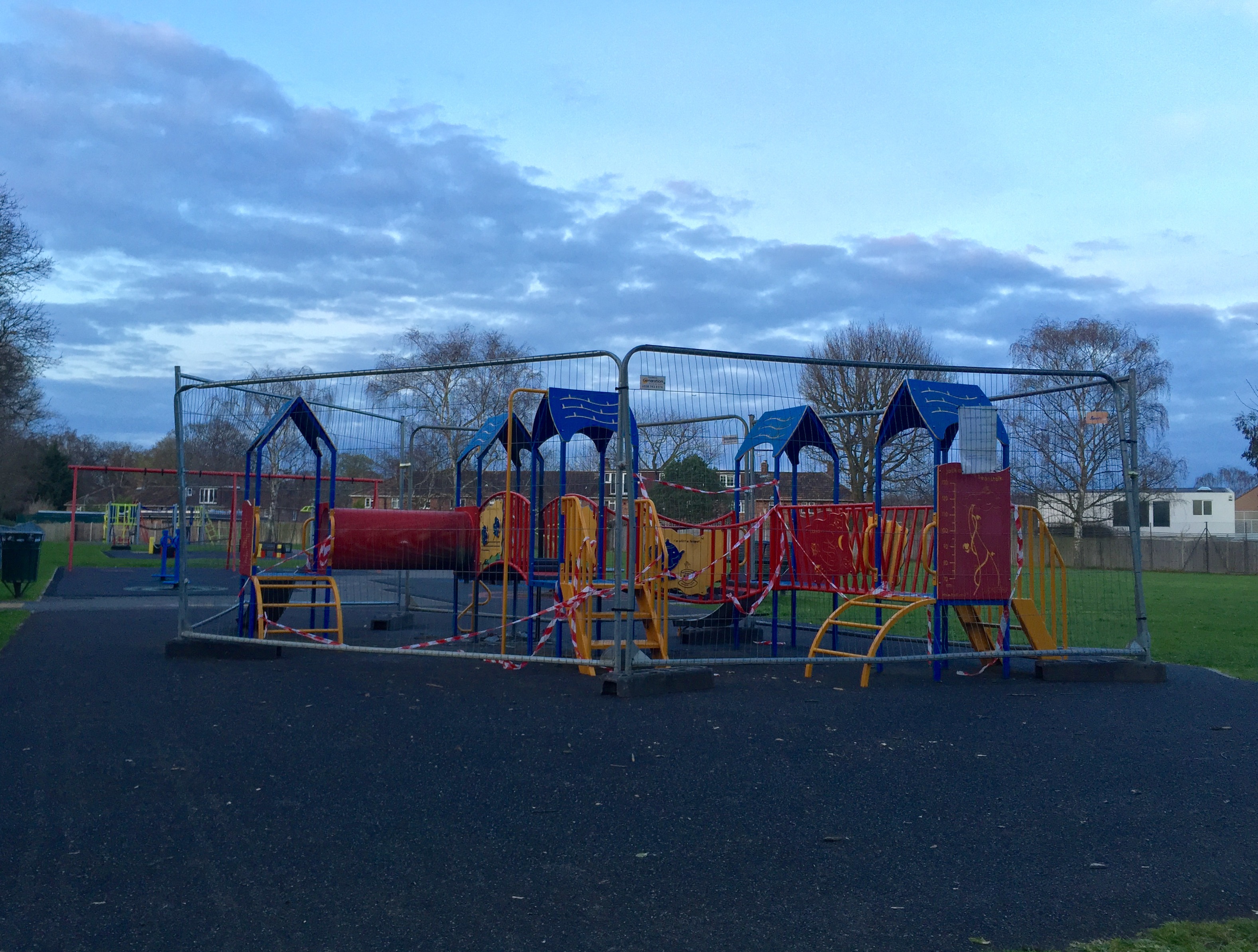 Vandals cause damage to a children’s playground in Ham