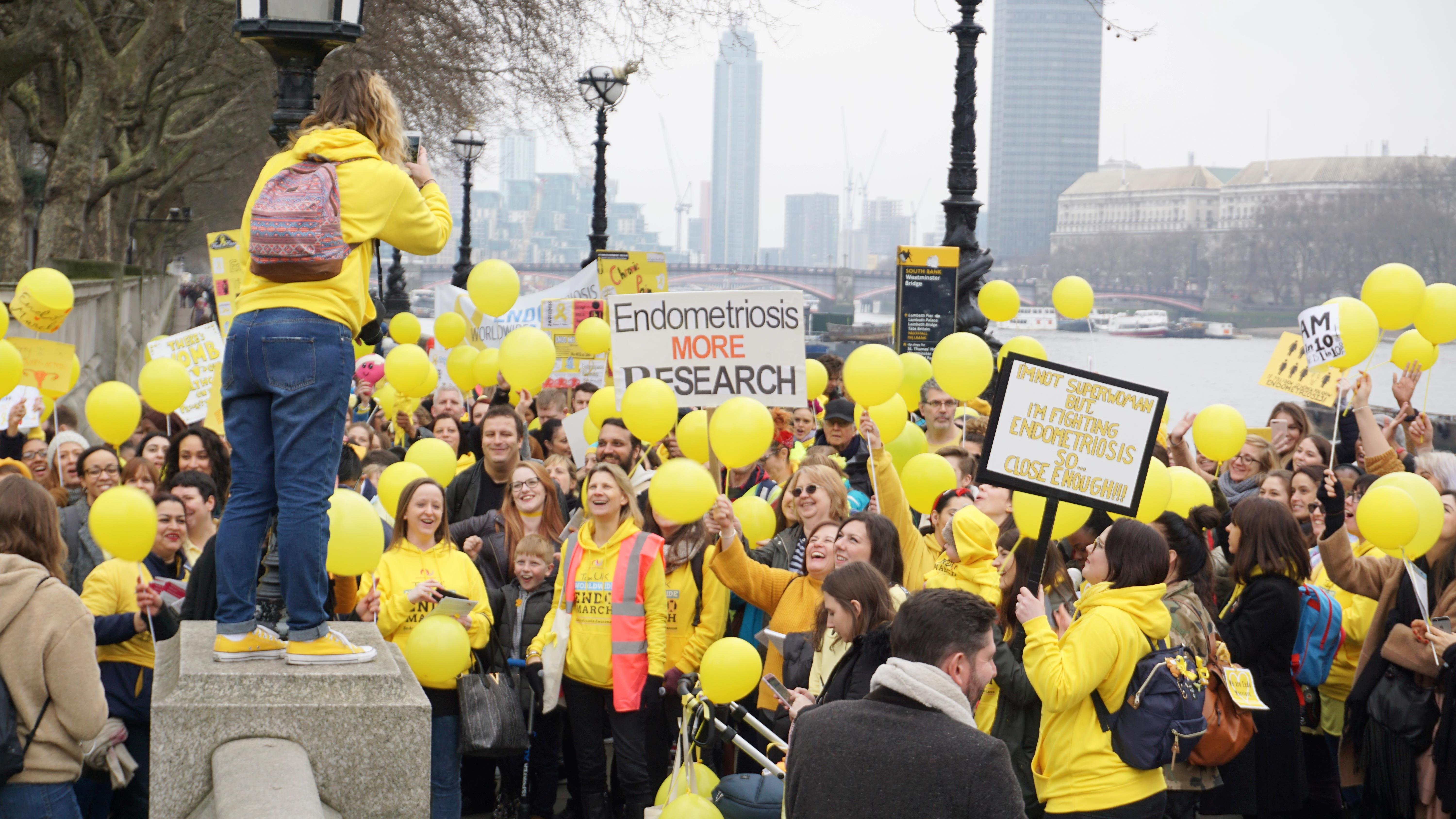 EndoMarch London paints the city yellow