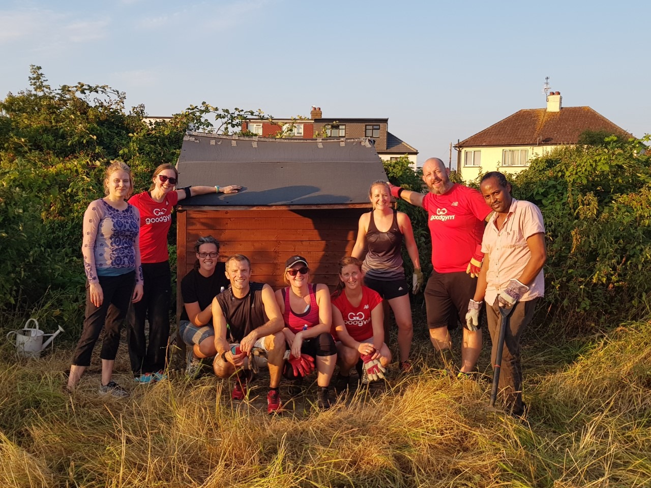 Local running group takes up gardening for mental health charity