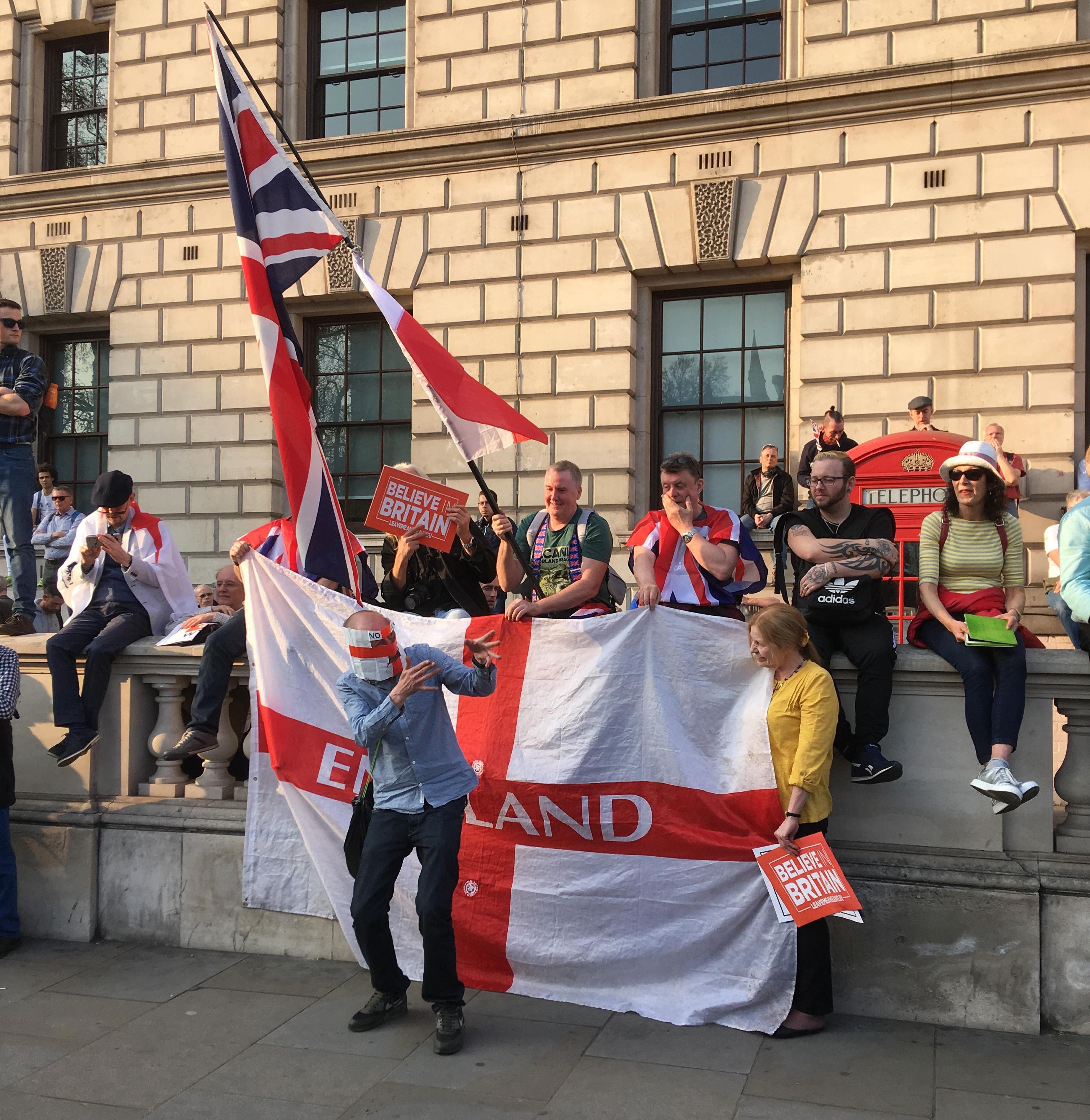 Pro-Leave rallies descend on Parliament Square in angry Brexit demonstration