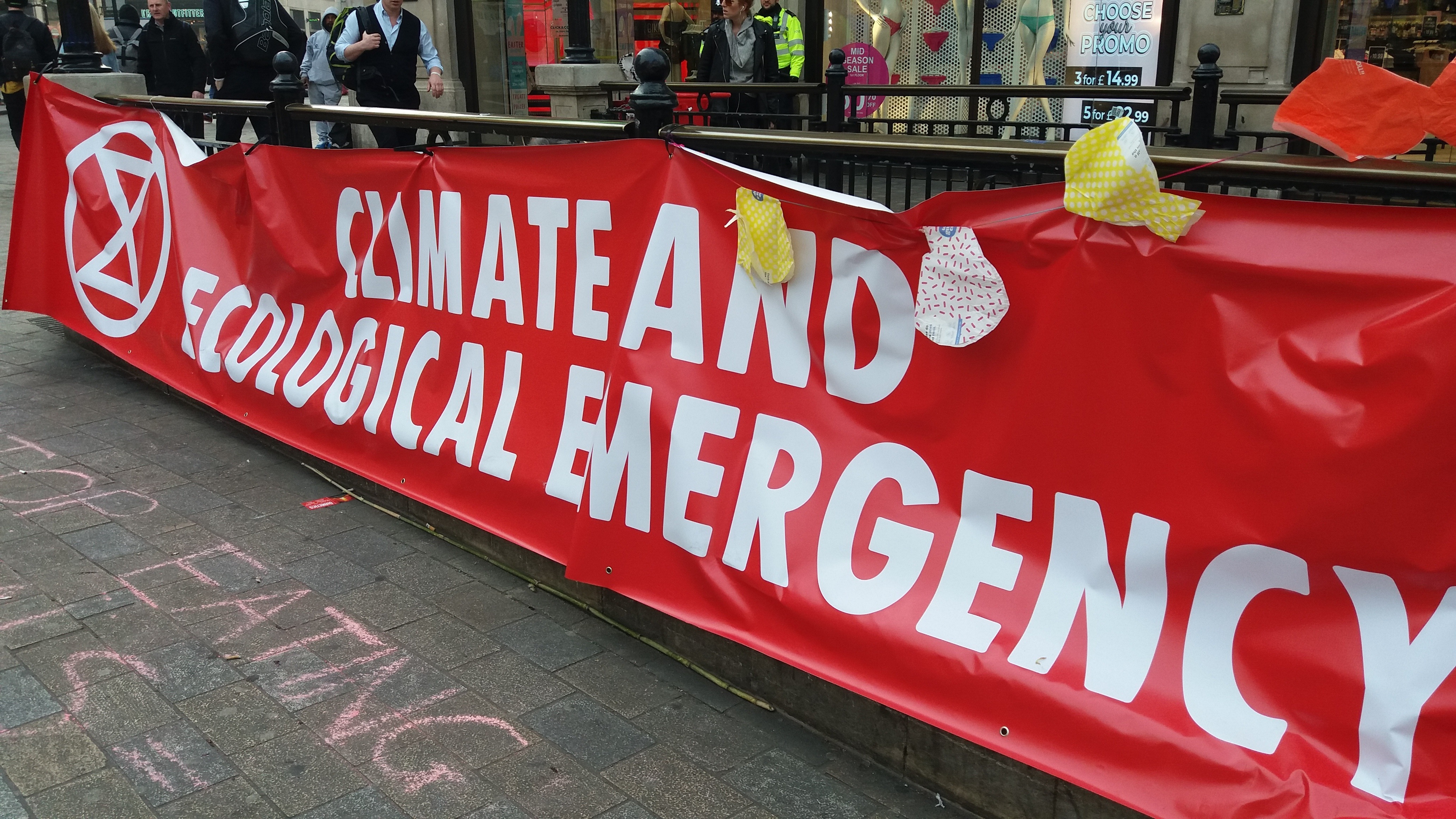 Climate change protests in London: demonstrators accept they may be arrested