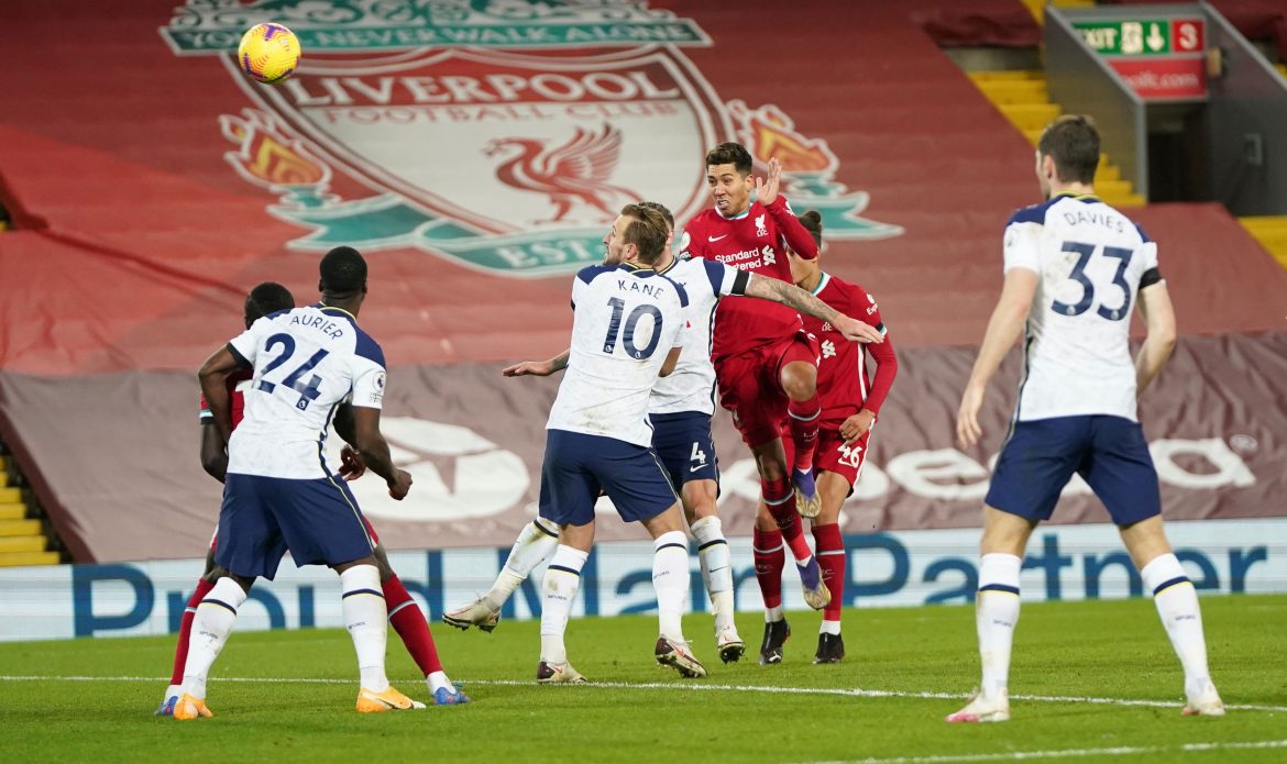 Football: Last gasp Roberto Firmino header sends Liverpool top