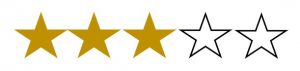 Star rating under title