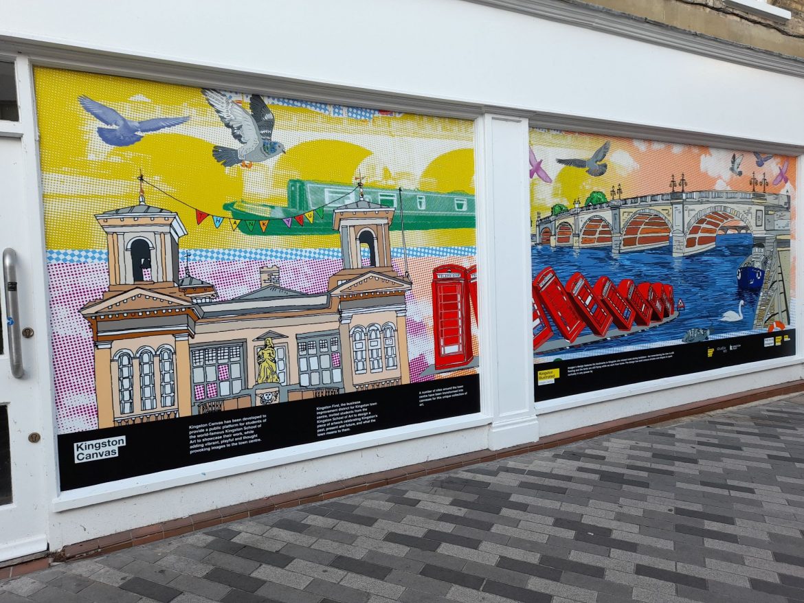 VIDEO: Kingston University students transform town’s vacant retail units into artworks