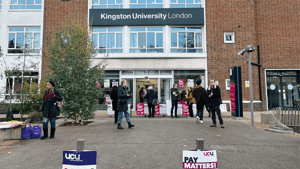 Kingston University lecturers join biggest UCU strike action in the history of Higher Education