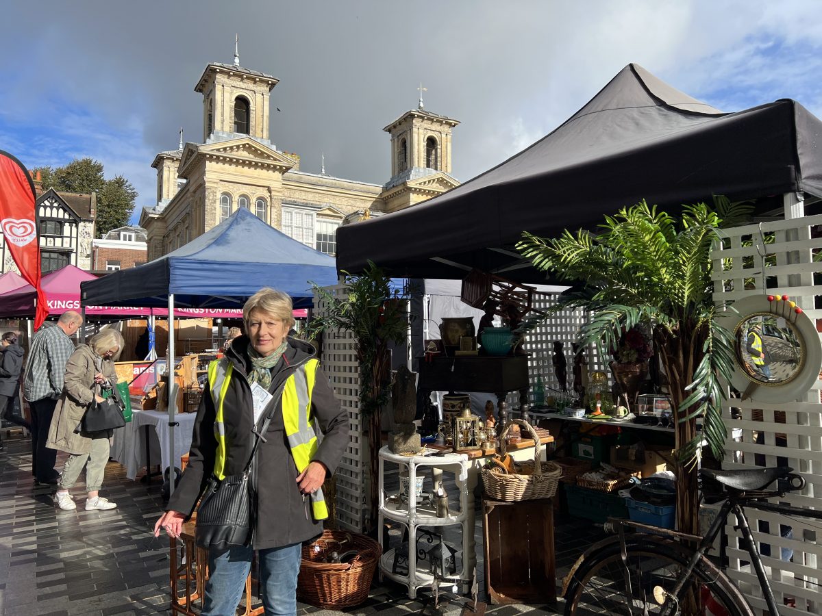 Jackie Edwards of ACVR events at the Ancient Market in Kingston.