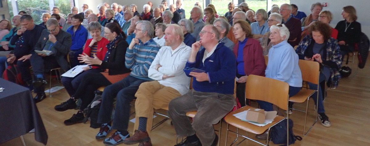 Members of the Kingston Ramblers attend the AGM of the group on November 11, 2023.