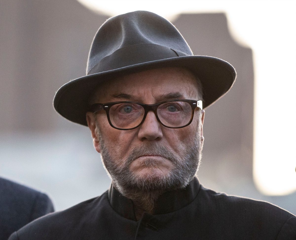 George Galloway at a rally in 2022.