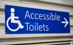 Sign for accessible toilets