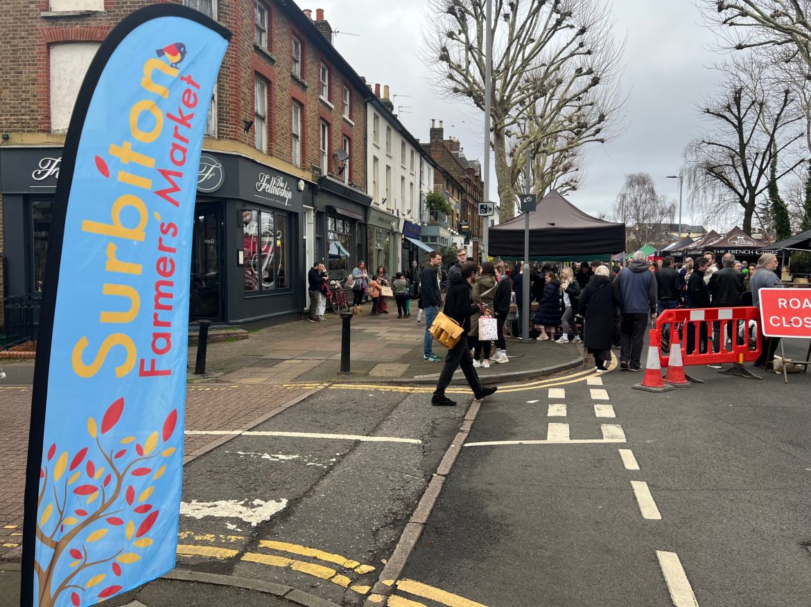 Volunteers at the heart of the monthly held Surbiton Farmers’ Market 