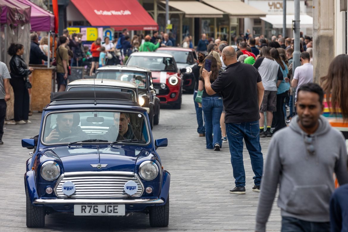 Community Brain brings over 100 Mini Coopers to Kingston