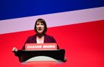 Rachel Reeves speaking at the Labour Party Conference