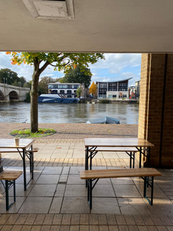 Community-driven coffee van opens permanent riverside spot