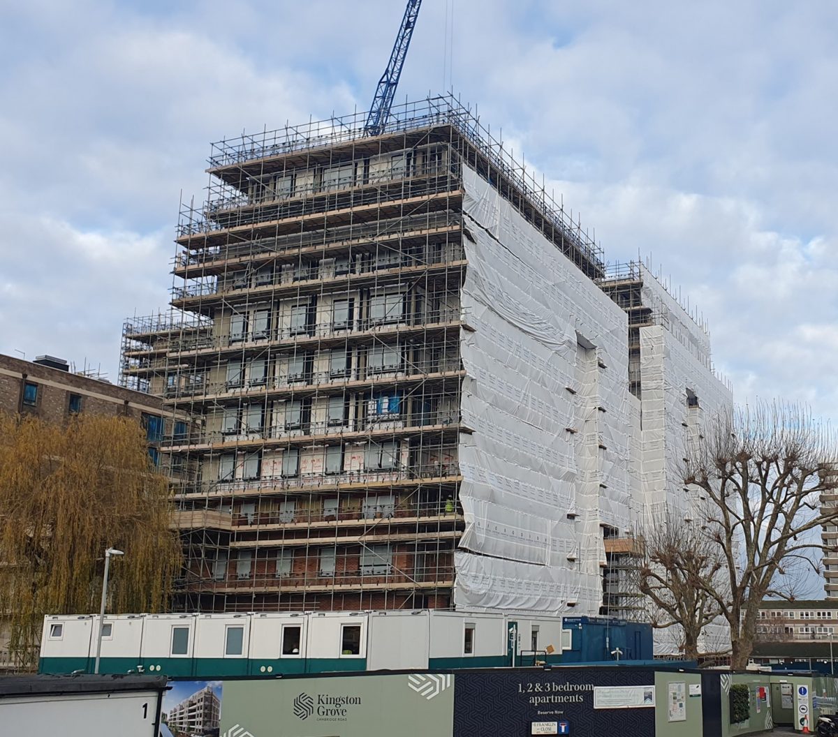 Building work on the Cambridge Road Estate