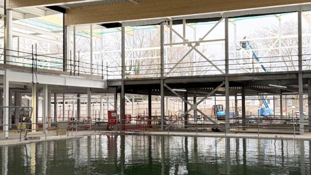 Building progress at the new Kingston Leisure Centre